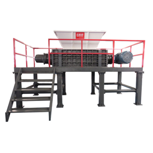 M&aacute;quina trituradora industrial de doble eje para paletas de pl&aacute;stico, neum&aacute;ticos, desechos electr&oacute;nicos, tambores met&aacute;licos, electrodom&eacute;sticos y reciclaje de desechos s&oacute;lidos 